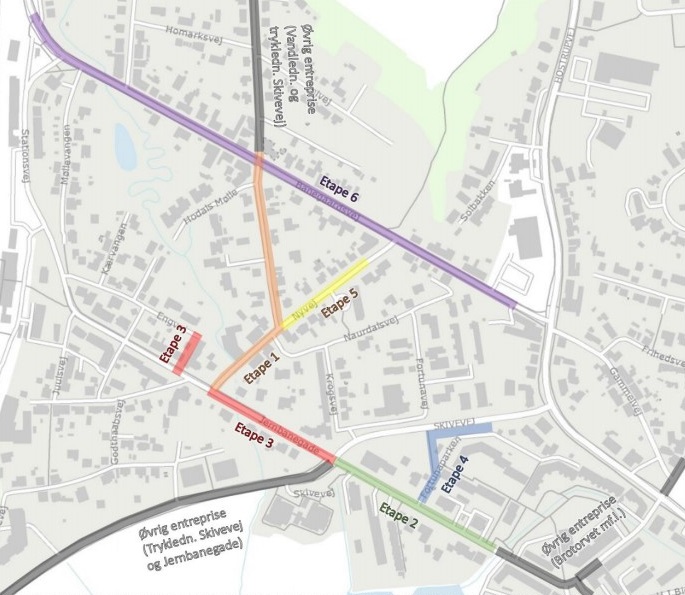 Oversigtkort for arbejdsområde